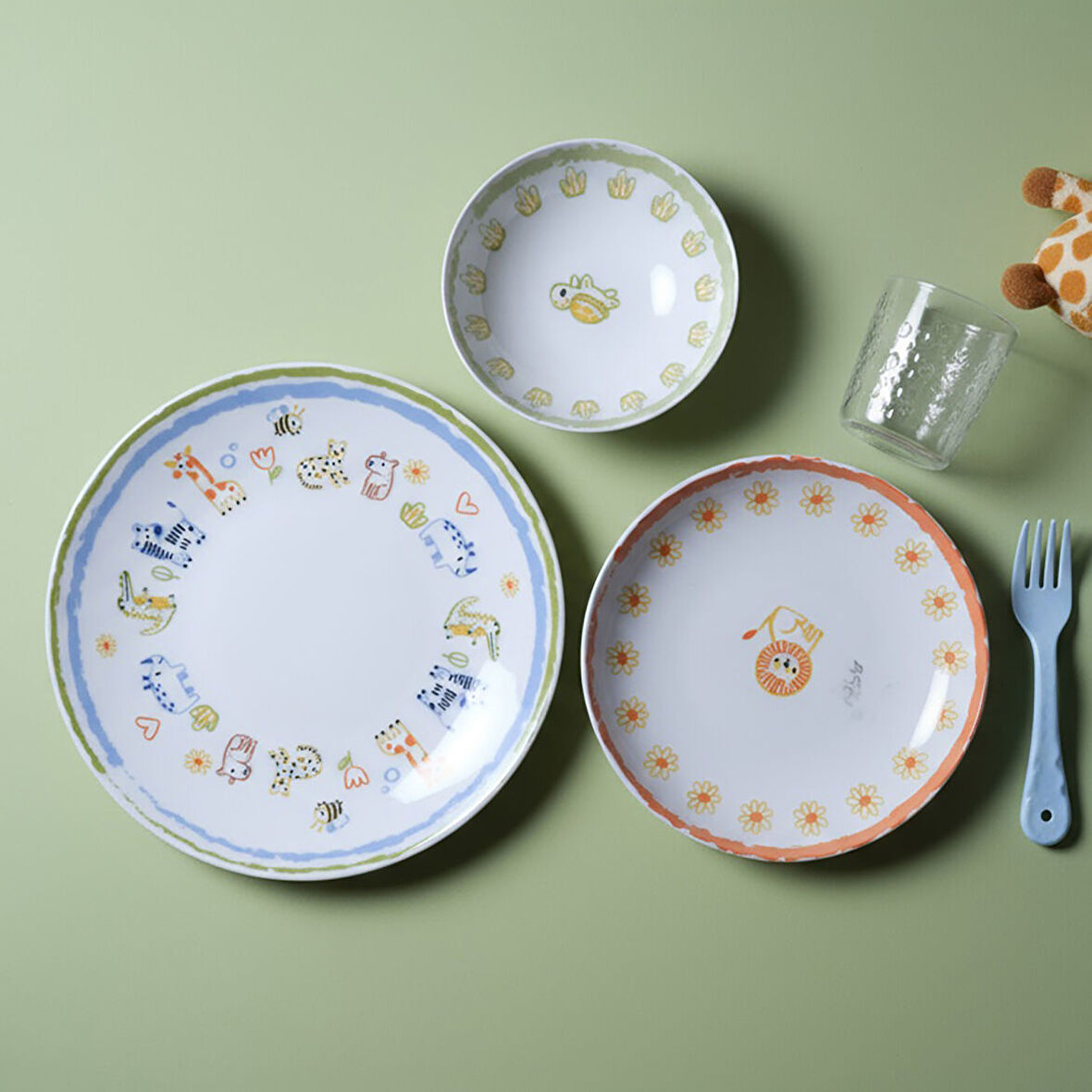 GÜRAL PORSELEN Camelia 3 Parça Mama Takımı 5561