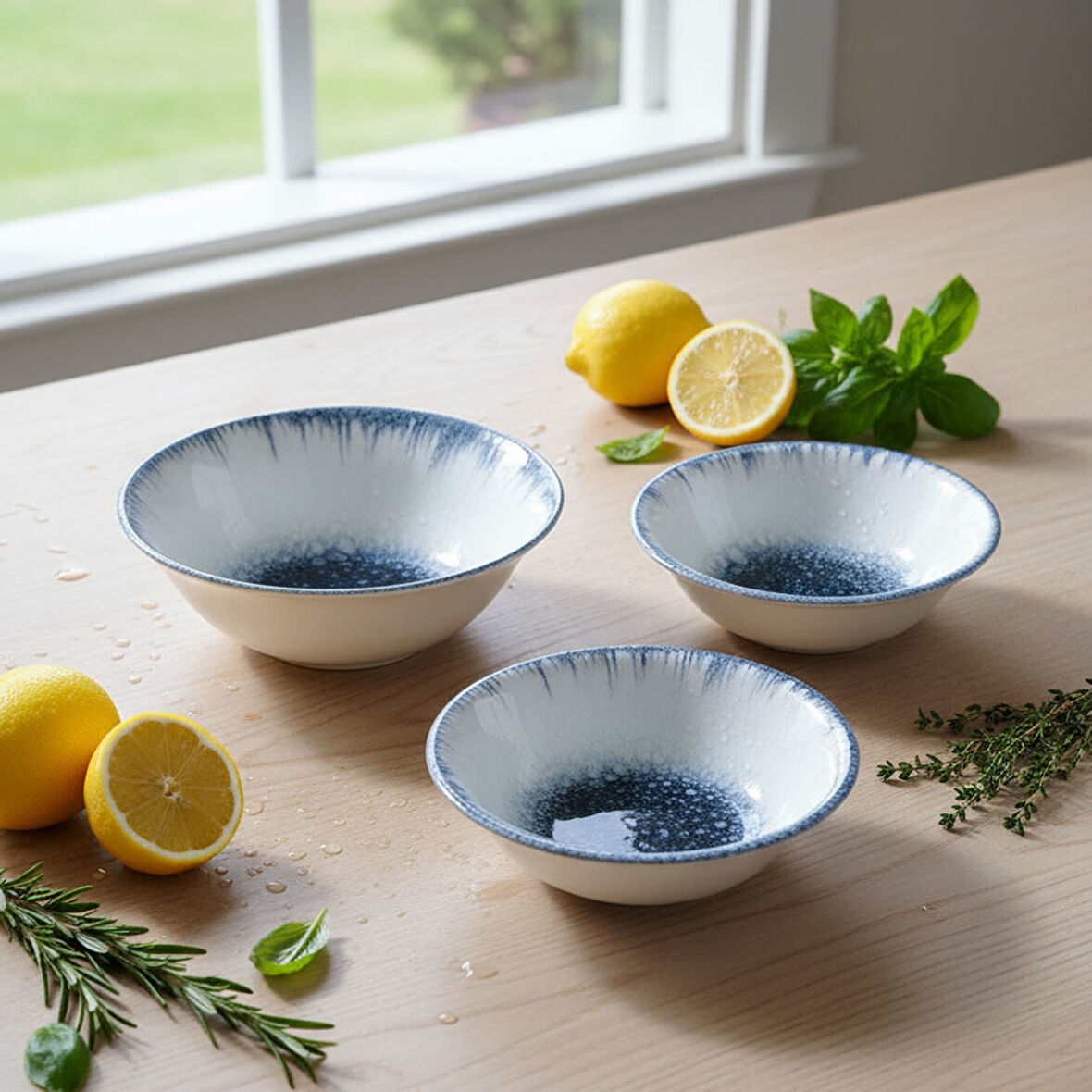 GÜRAL PORSELEN Enternasyonel Antares 3 Parça Kase Seti 16 cm & 19 cm 14711