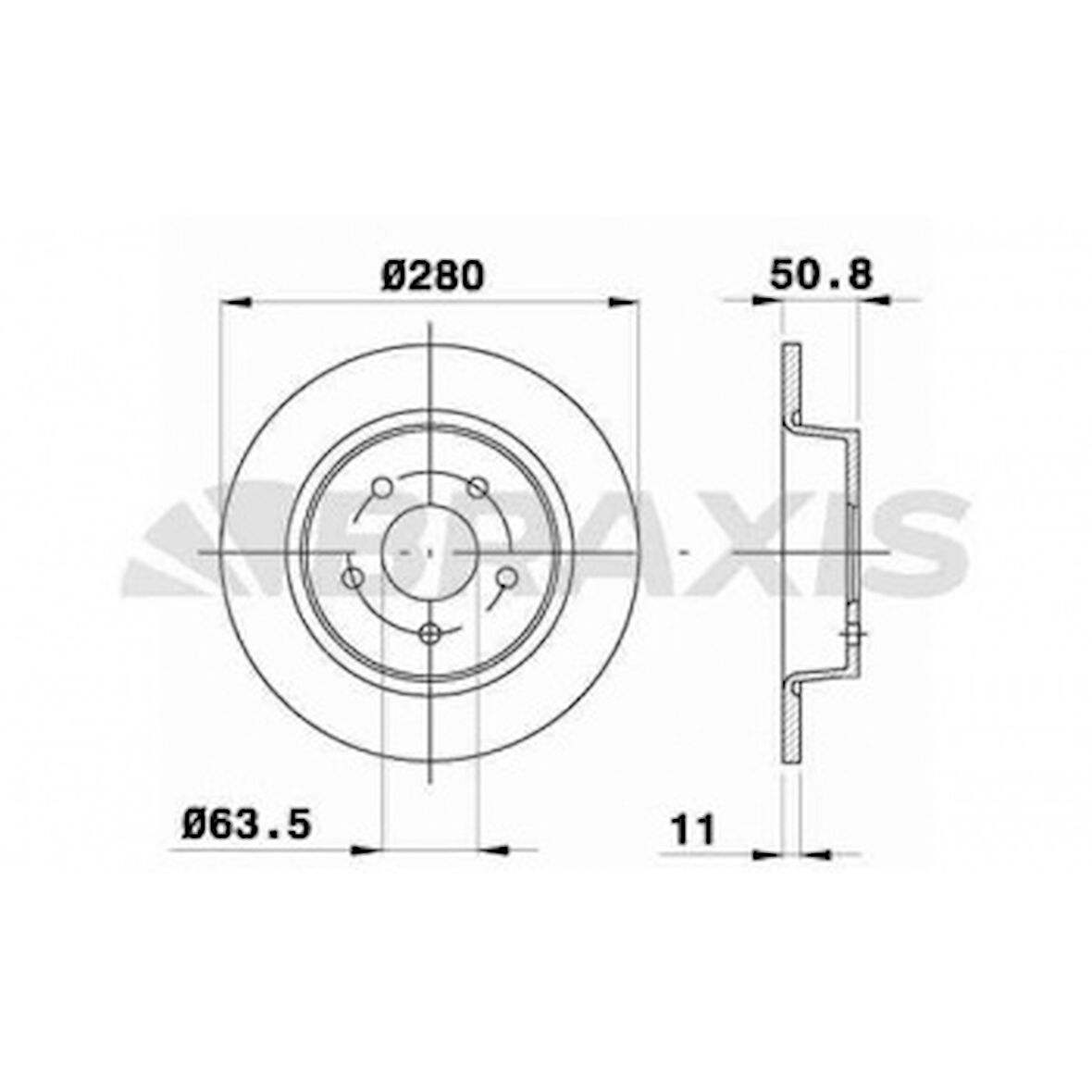 Volvo Arka Fren Disk Aynası Yeni Connect Chc 1.6 /1.5 Tdci 15> C-Max 12> Kuga II 13>20 Grand C-Max (dxa/cb - Braxıs Ae0320