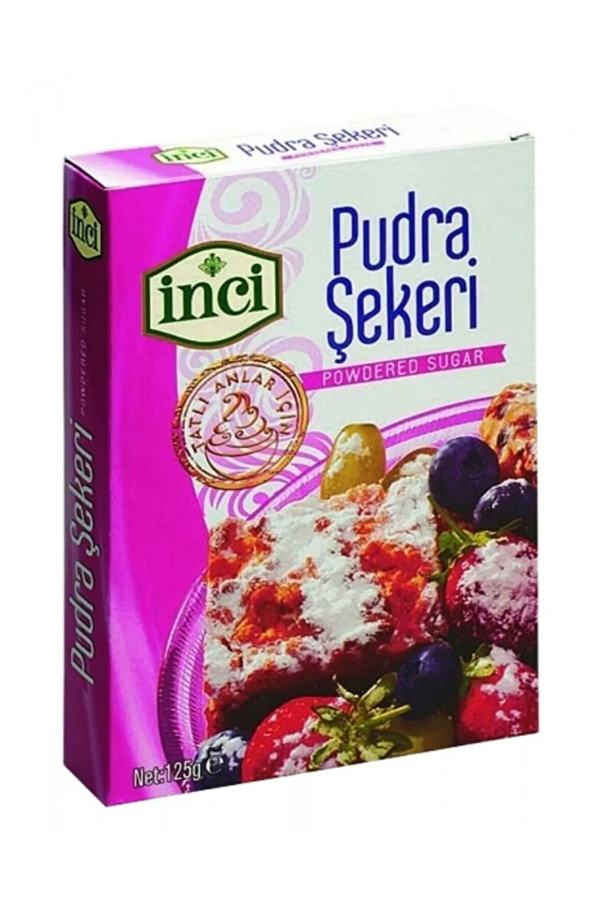 İnci Baharat - Pudra Şekeri 125 Gr. * 10 Adet (1 Koli)