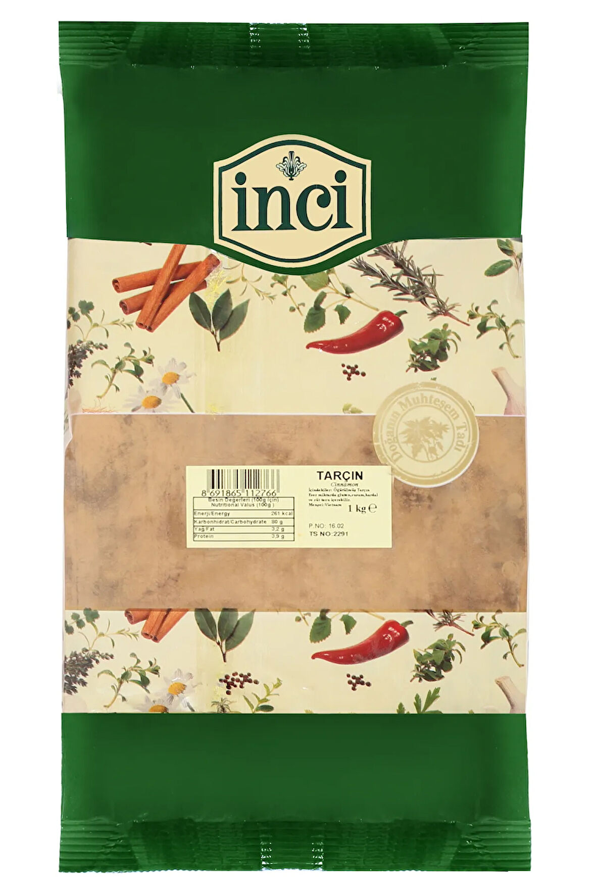 İnci Baharat - Tarçın Toz 1 kg.