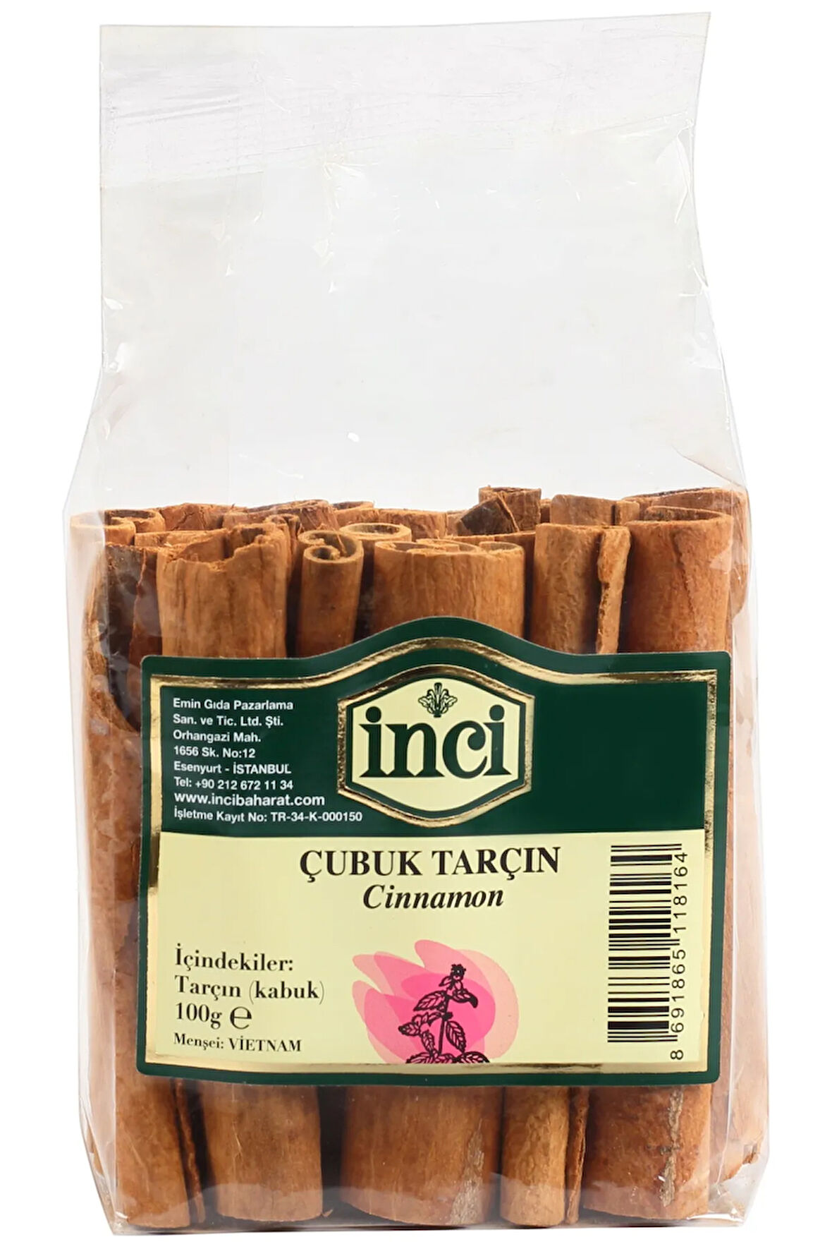 İnci Baharat - Tarçın (Çubuk) 1 kg.