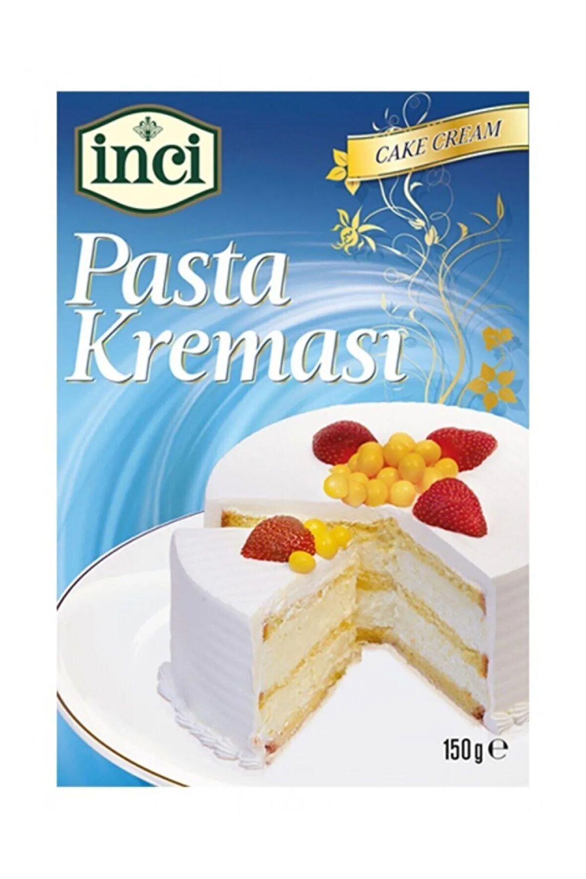 İnci Baharat - Pasta Kreması Sade - 150 Gr. * 10 Adet (1 Koli)