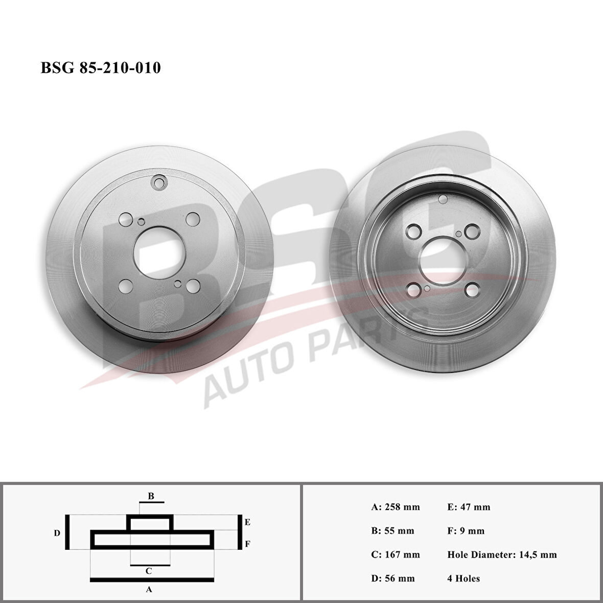Japon Fren Diski Arka - Fren Diski Arka - Bsg 85-210-010