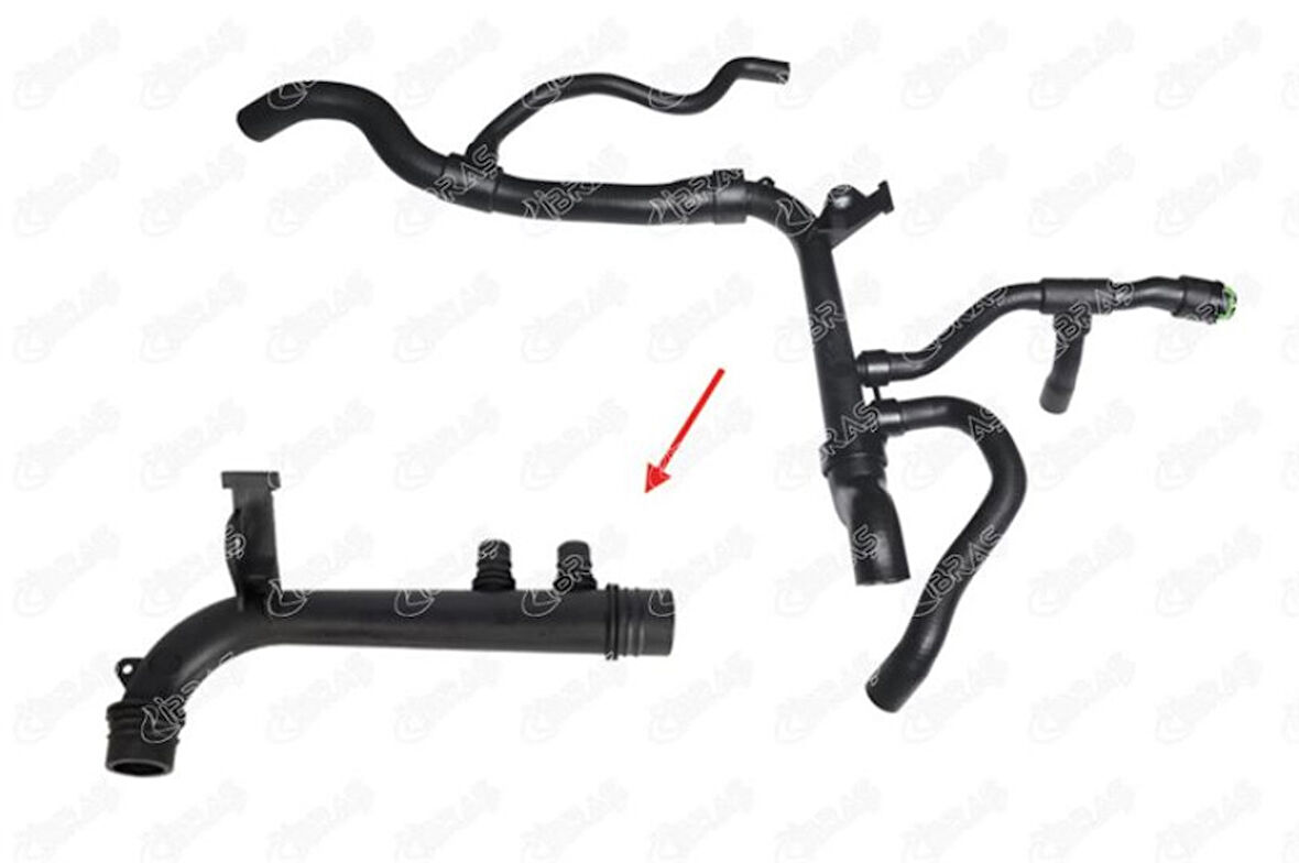 Opel Radyatör Hortumu Alt - Radyatör Hortumu Alt - İbr 21165