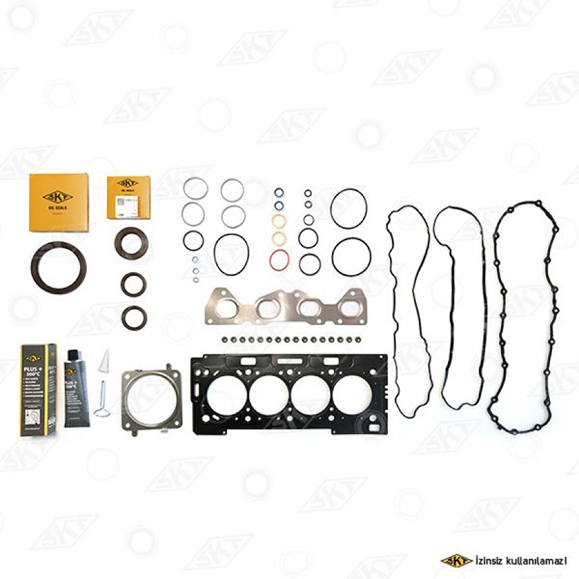 Psa Motor Takım Contası (alt / Ust Full) / (78,50mm) Subap Lastıklı S,k,c Dahıl P206 P207 P307 P308 Part - Skt 4c-036-10