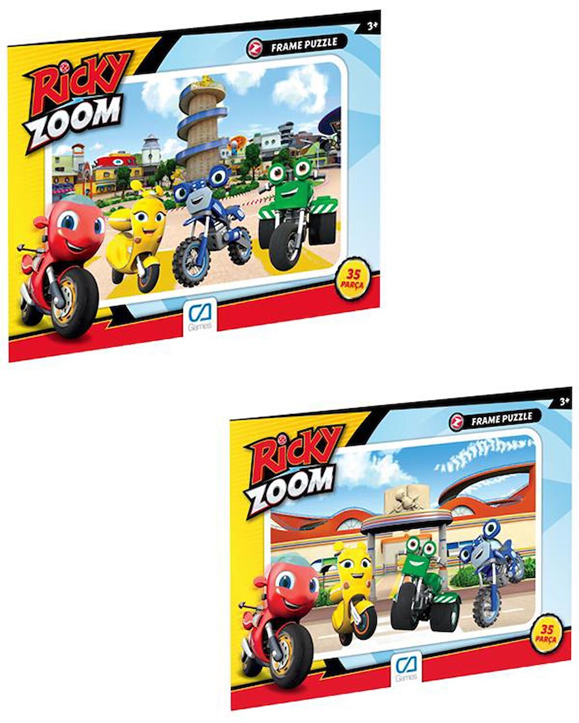 Ca Games Ricky Zoom 3+ Yaş Büyük Boy Puzzle 2x35 Parça