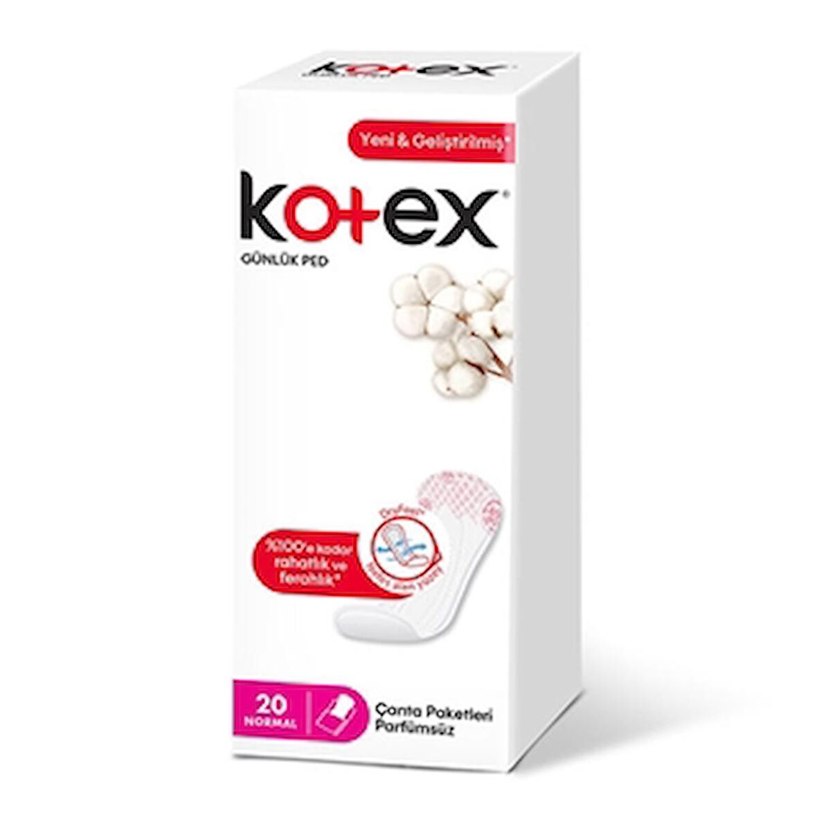 Kotex Günlük Ped 20'li Normal