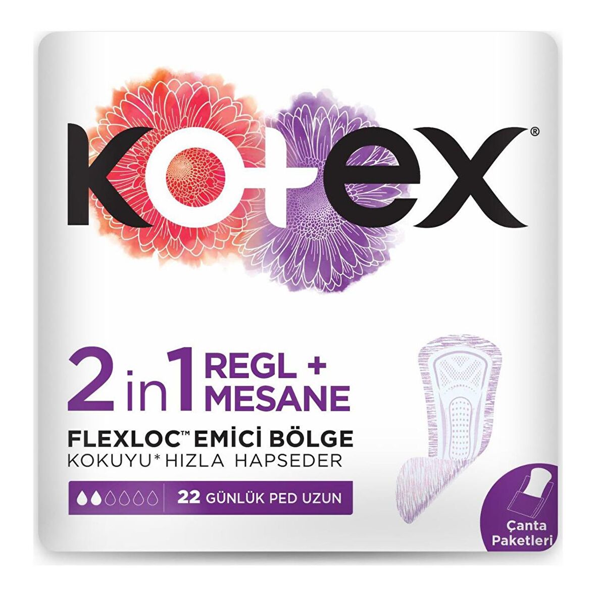 Kotex 22'li Günlük Ped