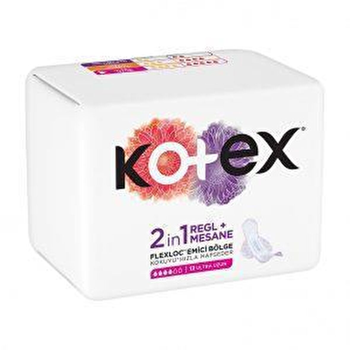 Kotex 2'in 1 Regl+Mesane Ultra Uzun 12 Adet