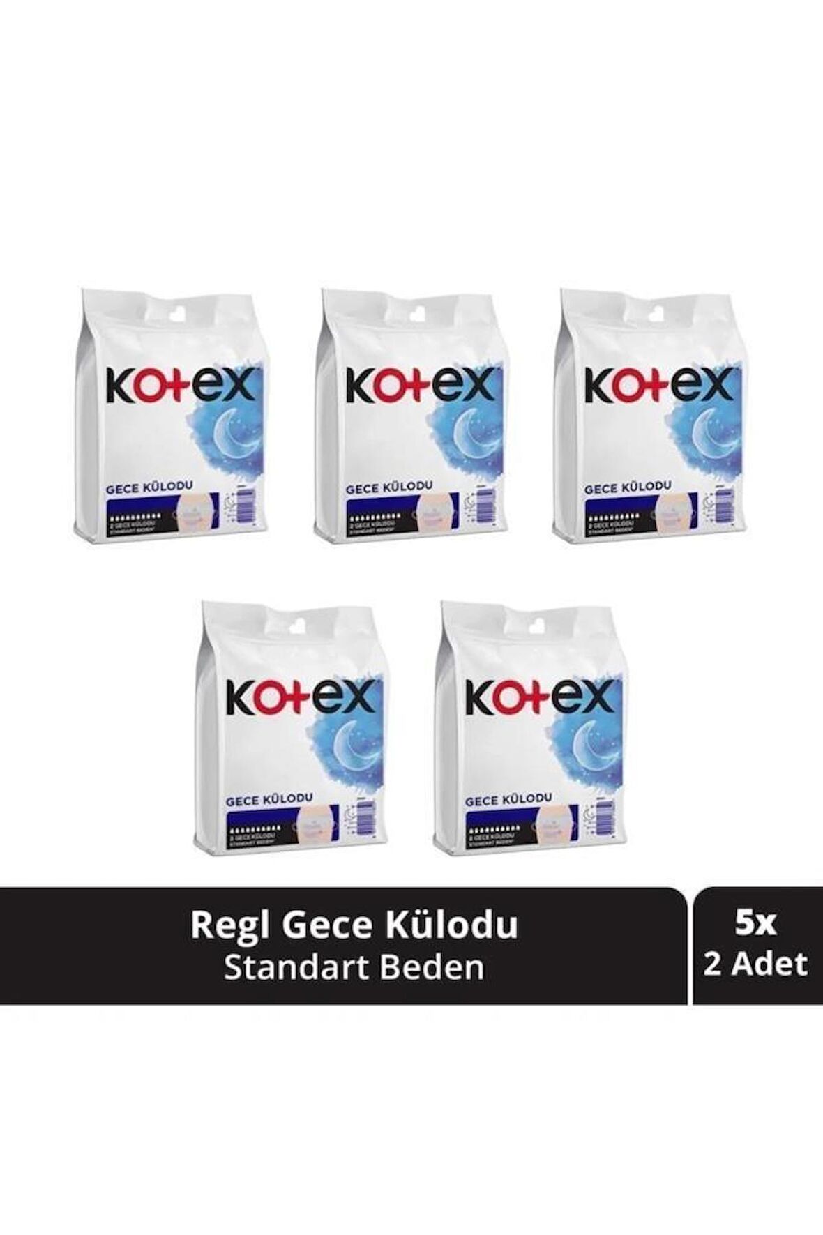 Kotex Regl Gece Külodu 2'li 5 Paket