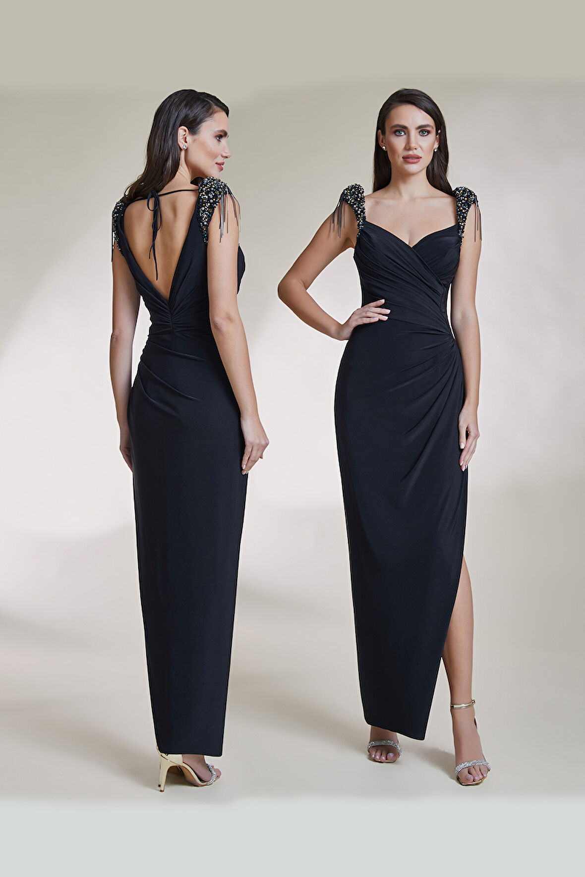 Abiye Elbise 9085-Siyah | 42