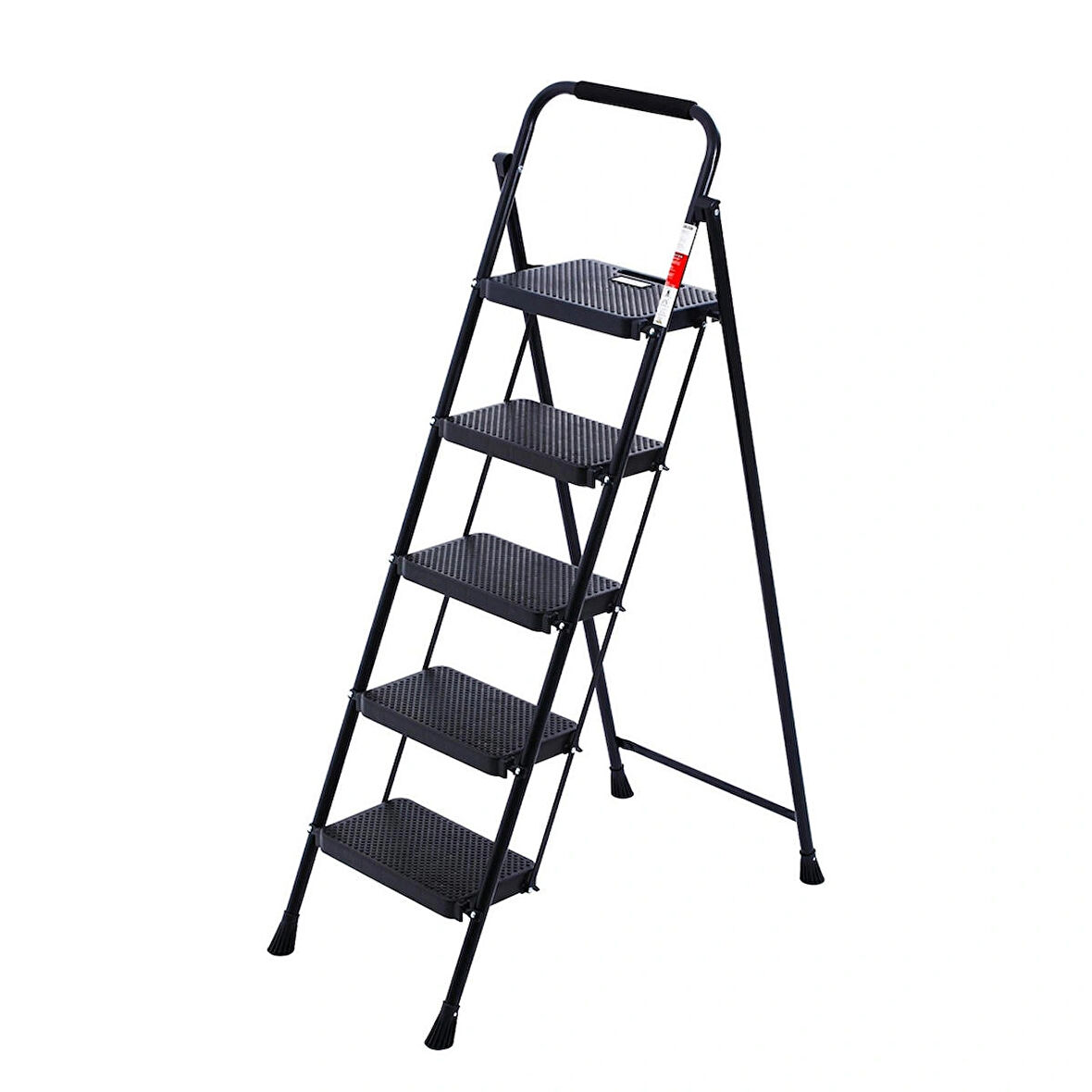 Perilla 51405 Stepla Geniş 5 Basamaklı Katlanır Merdiven Eurotower Siyah