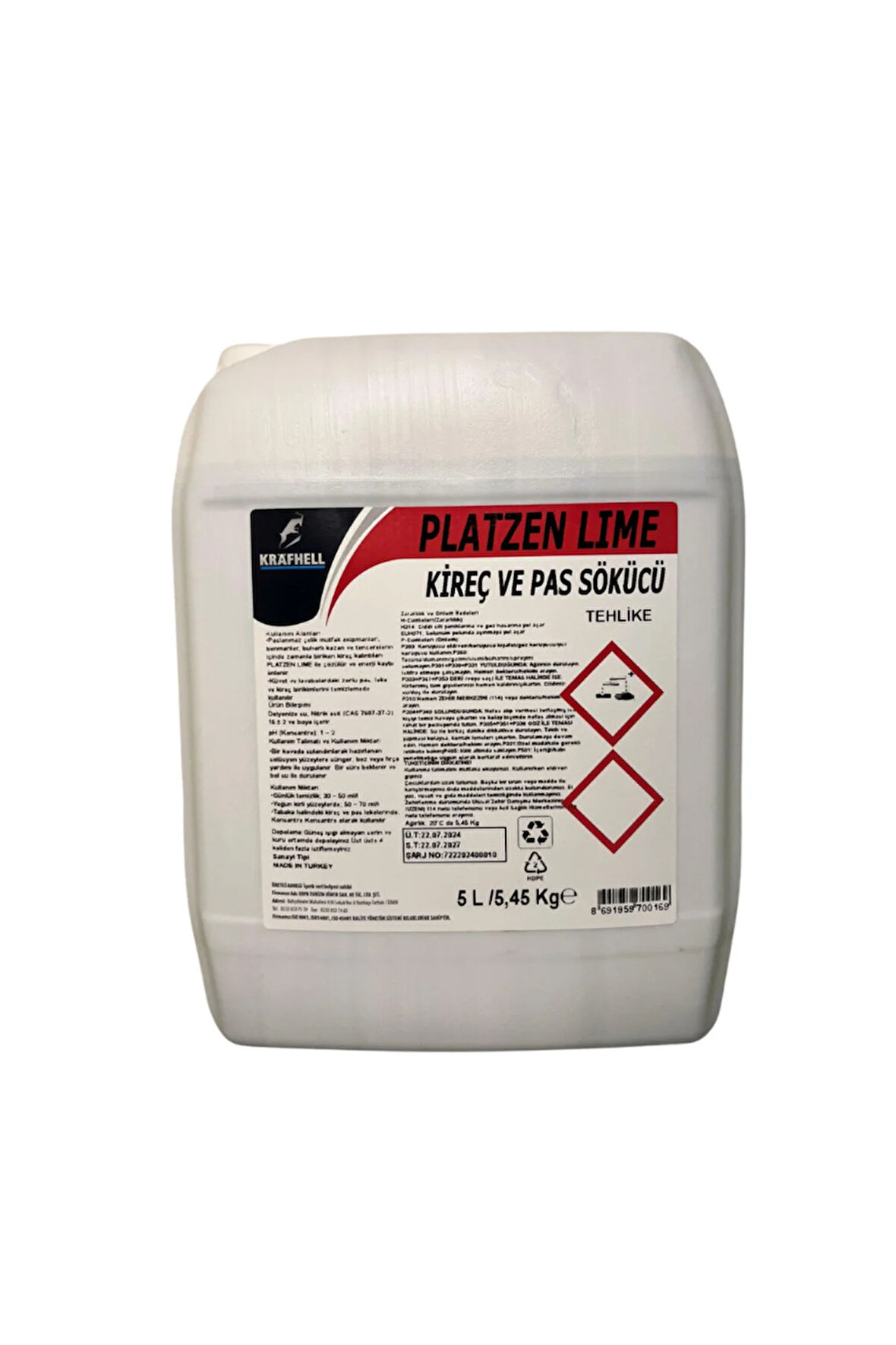 PLATEN LİME Kireç ve Pas Sökücü