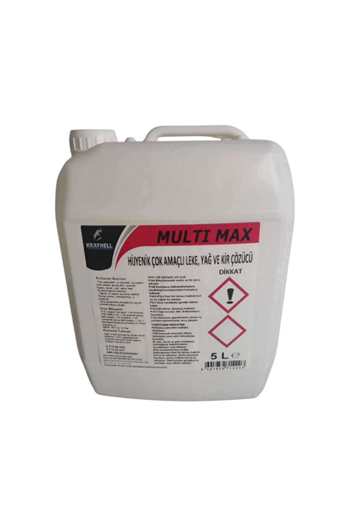PLATZEN MULTIMAX Hijyenik Çok Amaçlı Leke, Yağ ve Kir Çözücü