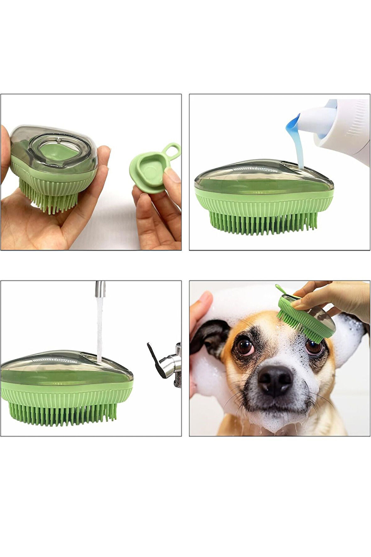 Pribor Kedi Köpek Şampuan Hazneli Yıkama Kesesi