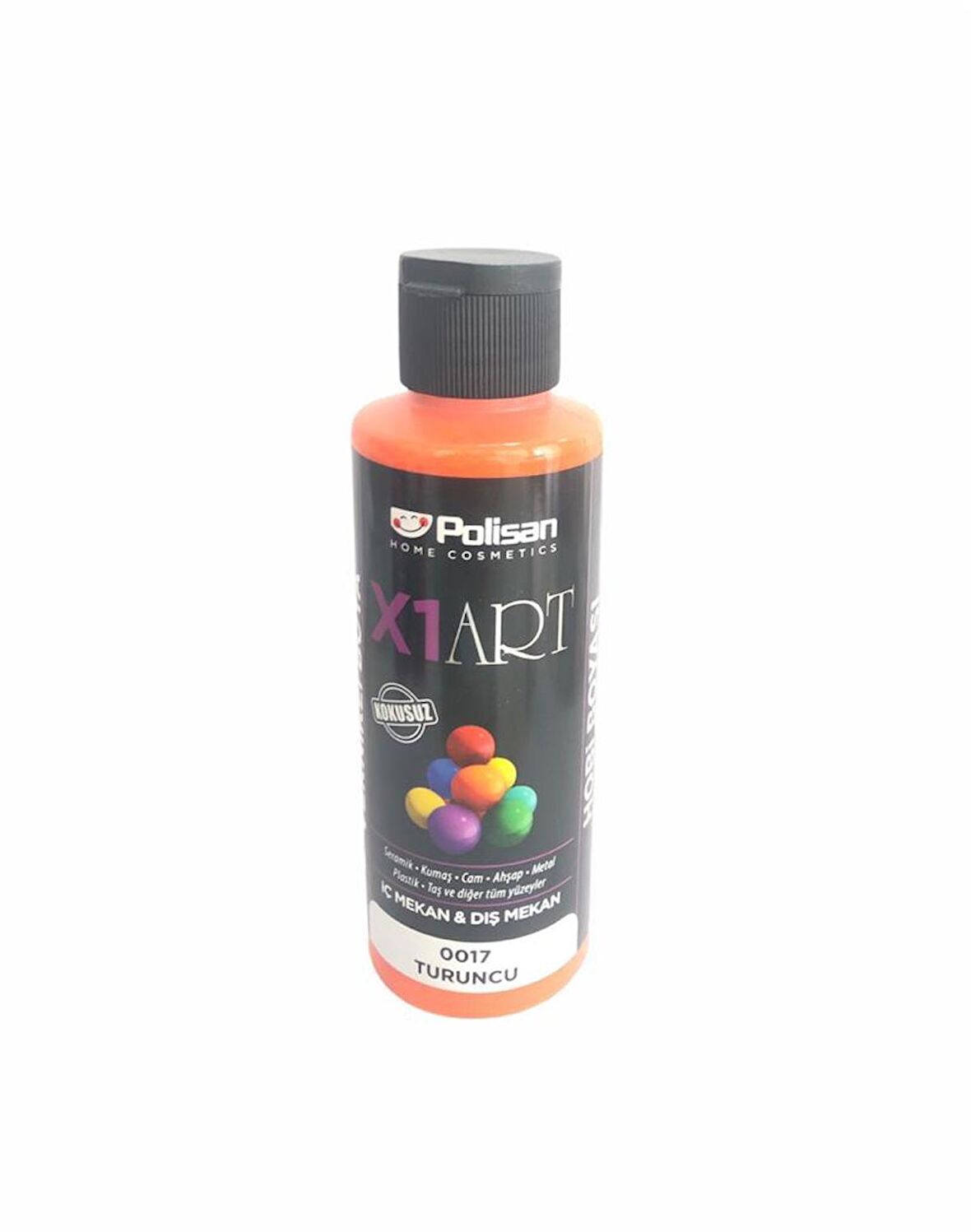 Polisan X1art Vernikli Hobi Boyası 120ml - TURUNCU