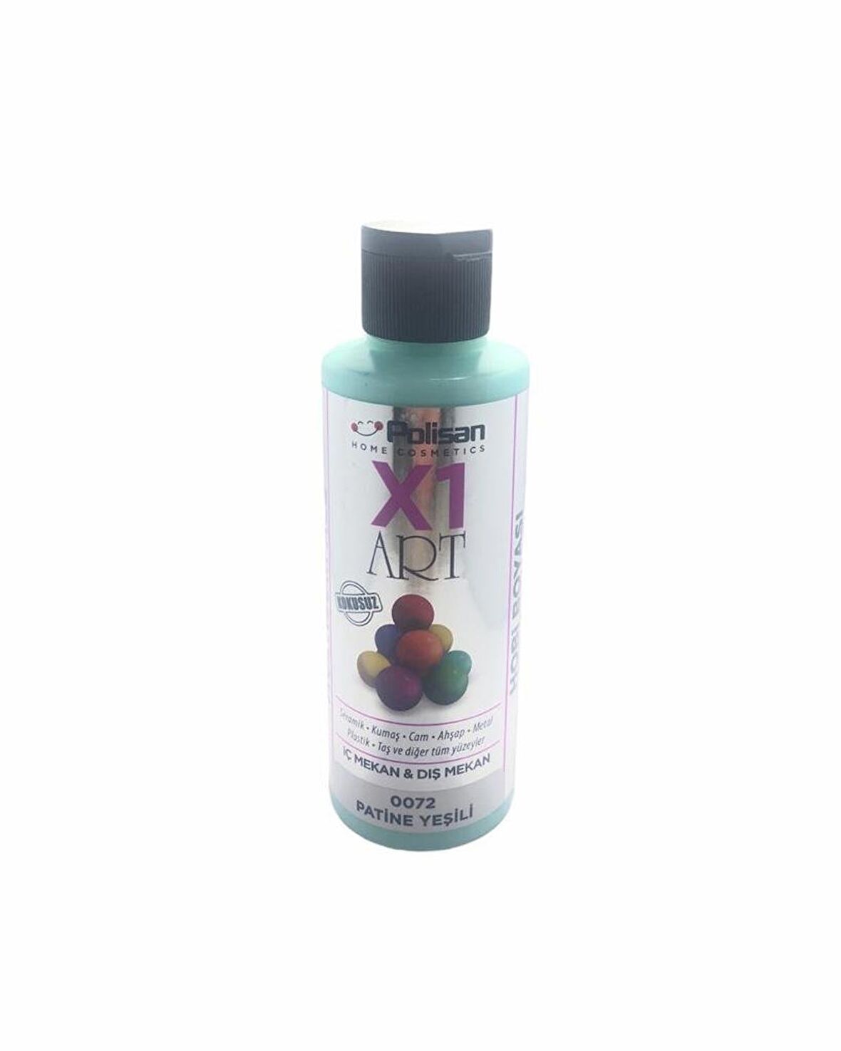 Polisan X1art Multisurface Hobi Boyası 120ml - PATİNE YEŞİLİ