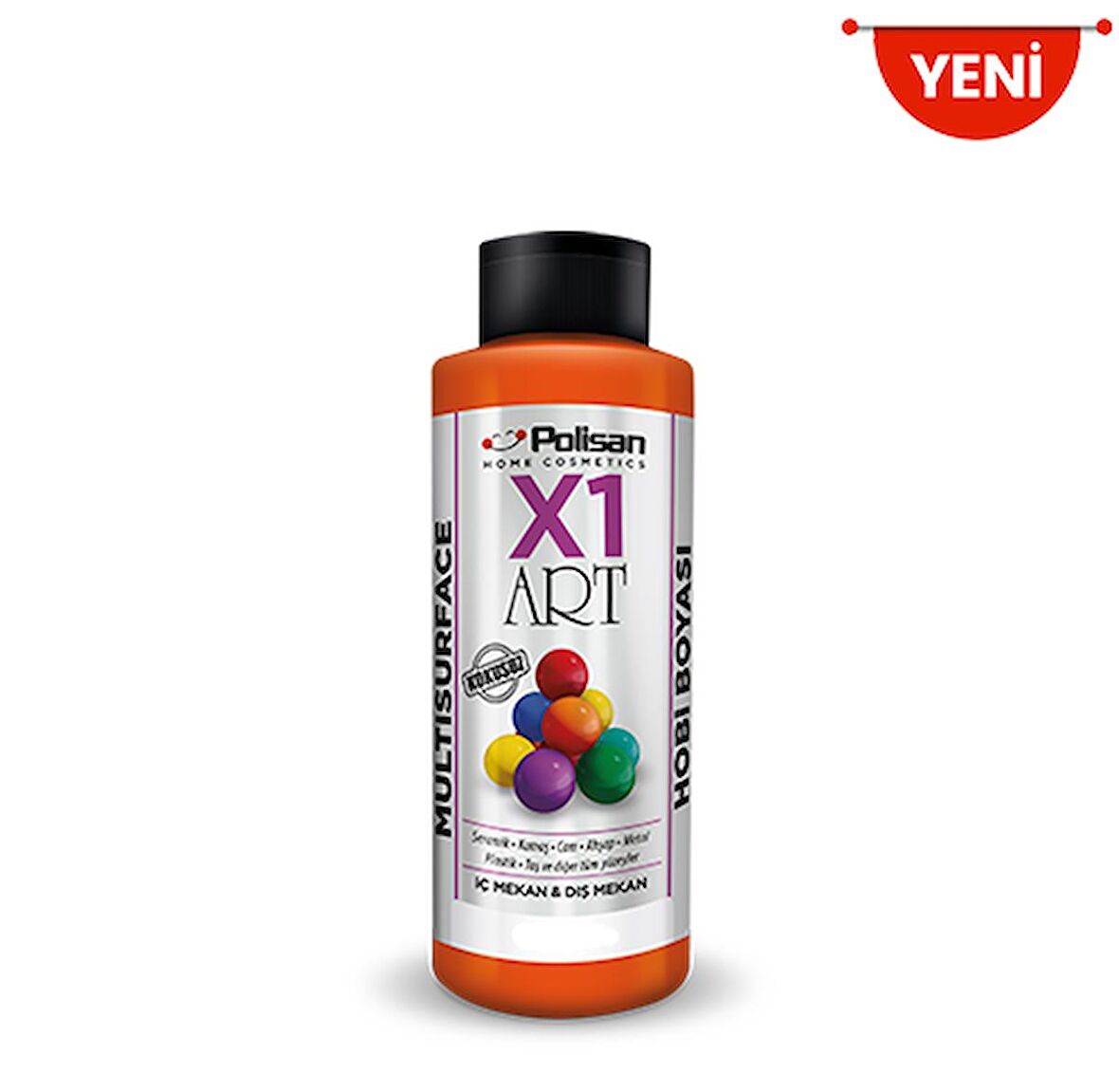 Polisan X1 Art Yaldız Multisurface Hobi/Sanat Boyası 0105 Yaldız Antik Altın