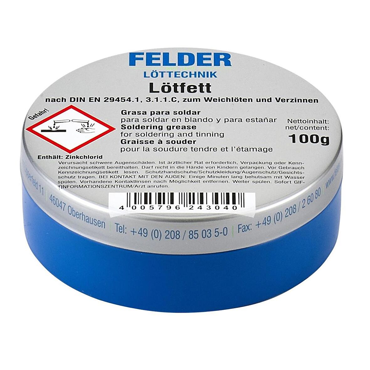 Lötfett Felder Lehim Pastası 100gram