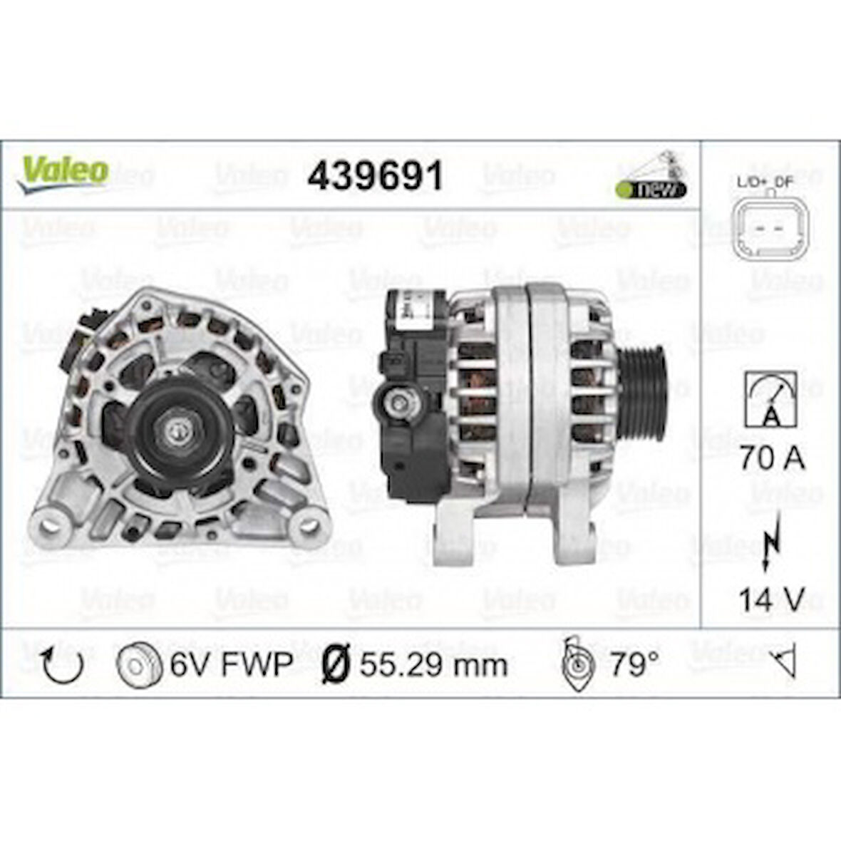 Psa Alternator Partner Tepee Partner II Berlingo III Berlingo II Xsara II Tu5jp4 (1,6 16v) Partner II Be - Valeo 439691
