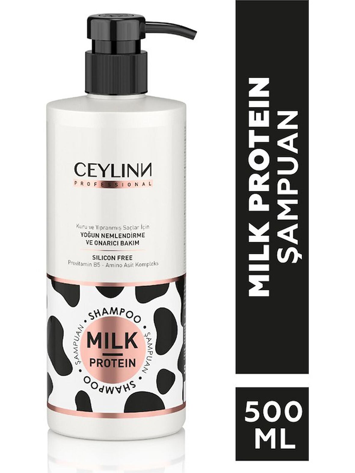 Ceylinn Milk Protein Kuru Ve Yıpranmış Saçlar İçin Silikonsuz Şampuan  500 ml