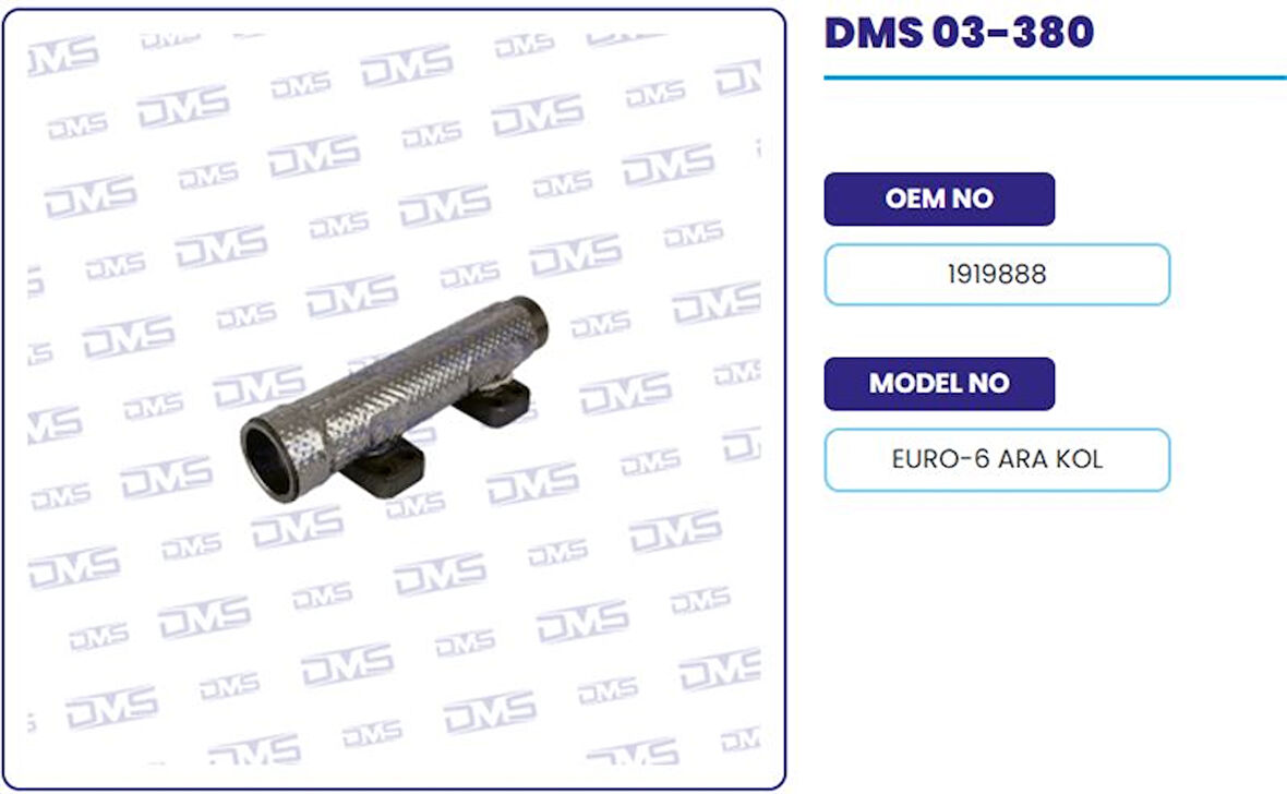 Daf Truck Egzoz Manıfoldu Disi Kalkanlı Boru Tip Daf Euro 6 - Demosan 03-380