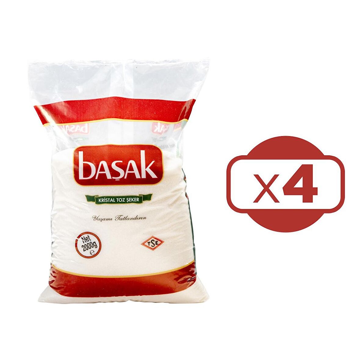 Başak Toz Şeker 2 Kg x 4 Adet