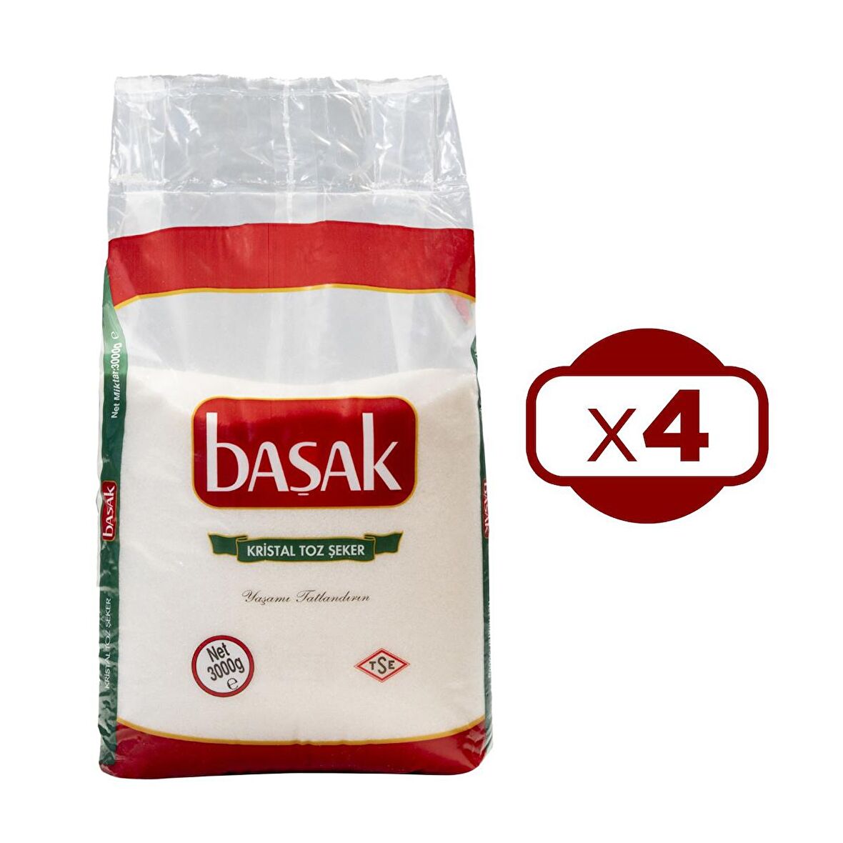 Başak Toz Şeker 3 kg x 4 Adet