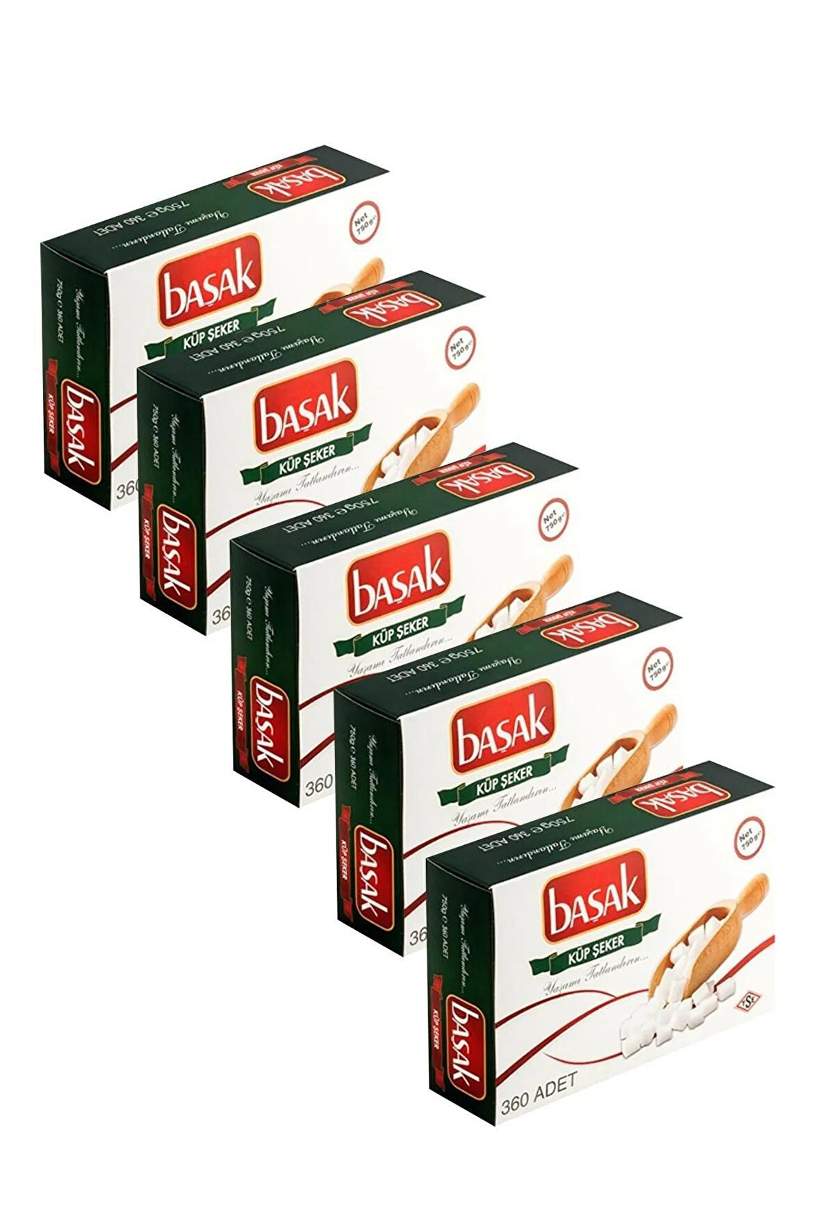 BAŞAK Küp Şeker 750 Gr 360 Lı X 5 Adet