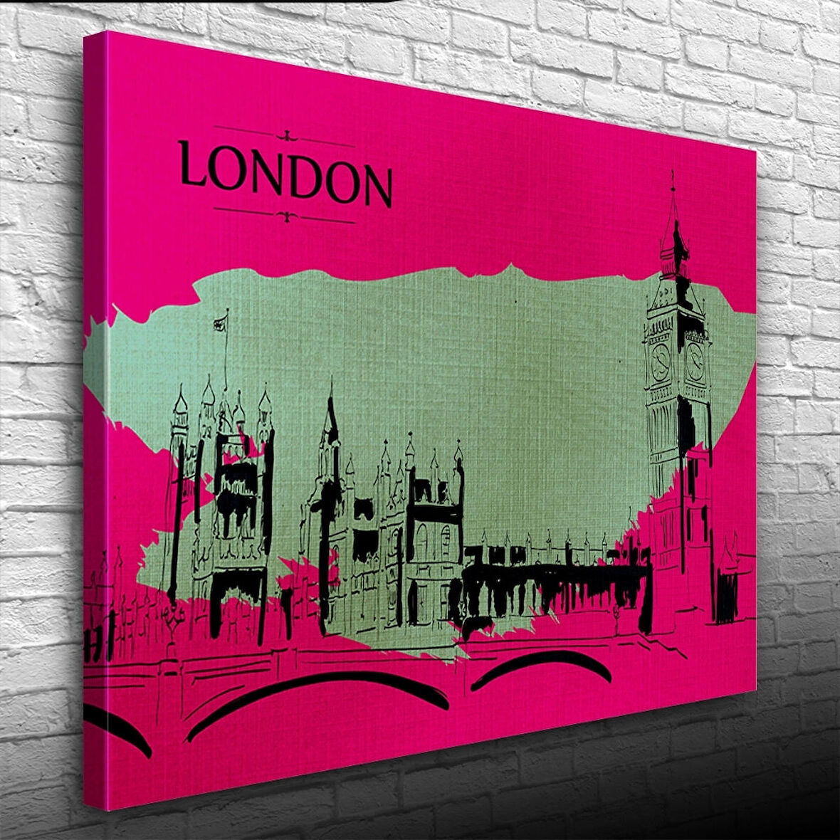 London , Londra Tarihi Yapılar Kanvas Tablo 50 x 70