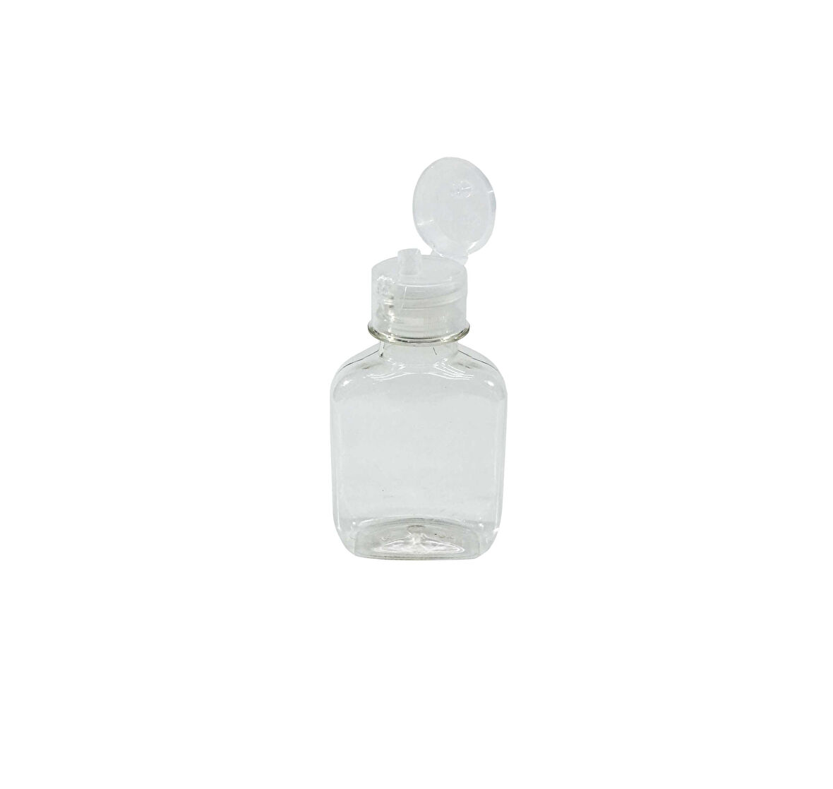 100 Adet Boş Flip Top Kapaklı Kolonya - Dezenfektan Şişesi  110 Ml