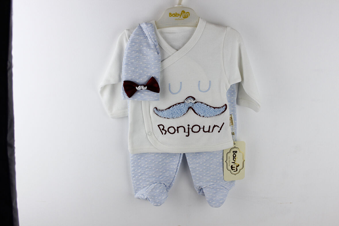 Lacivert Neşelibebek 1022 Erkek 3 Lü Takım 0-3 Ay