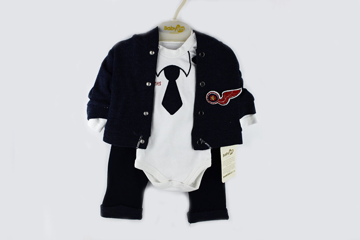 Kapşonlu Üçlü Zıbın Takım