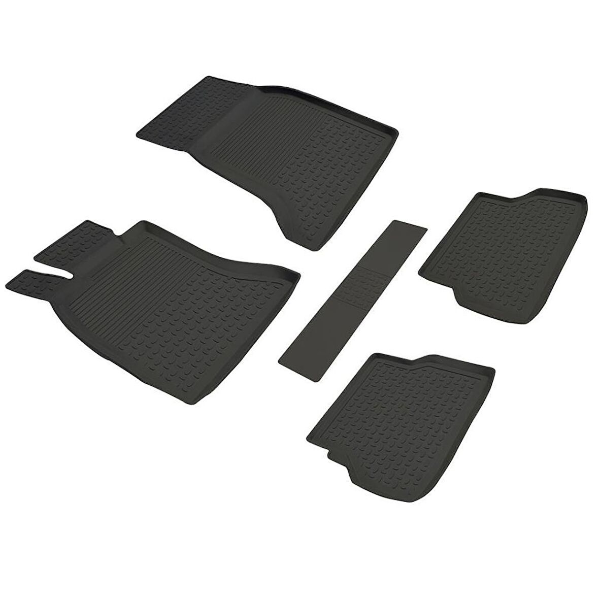 Bmw 5 Serisi E60 Ferrous 4D Havuzlu Kauçuk Paspas 2004 2009 Siyah