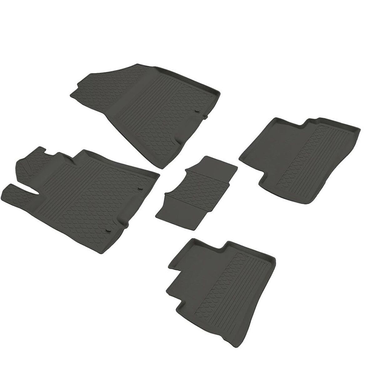 Hyundai Tucson Ferrous 4D Havuzlu Kauçuk Paspas 2015 2020 Siyah