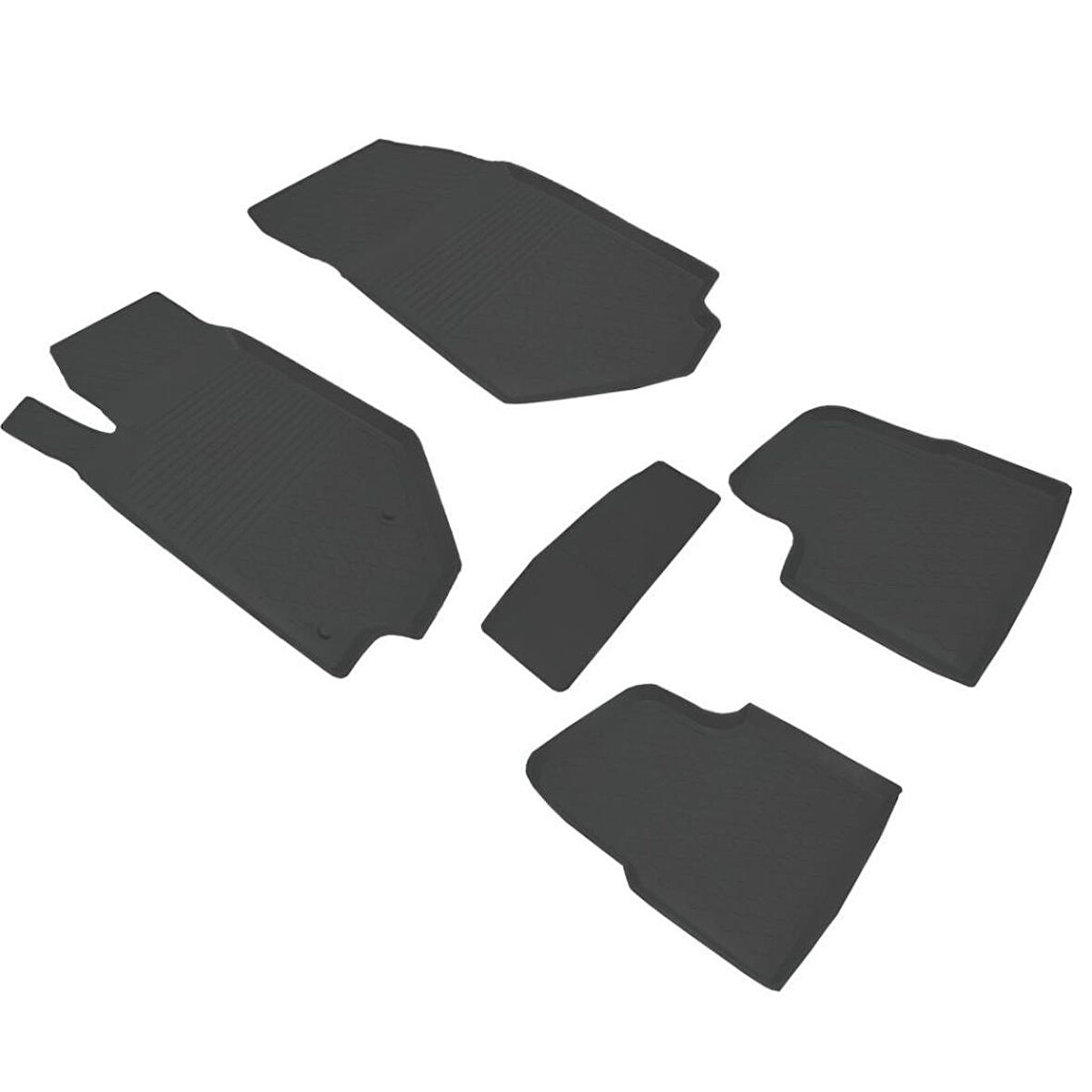 Peugeot 208 Ferrous 4D Havuzlu Kauçuk Paspas 2021 ve Üstü Siyah