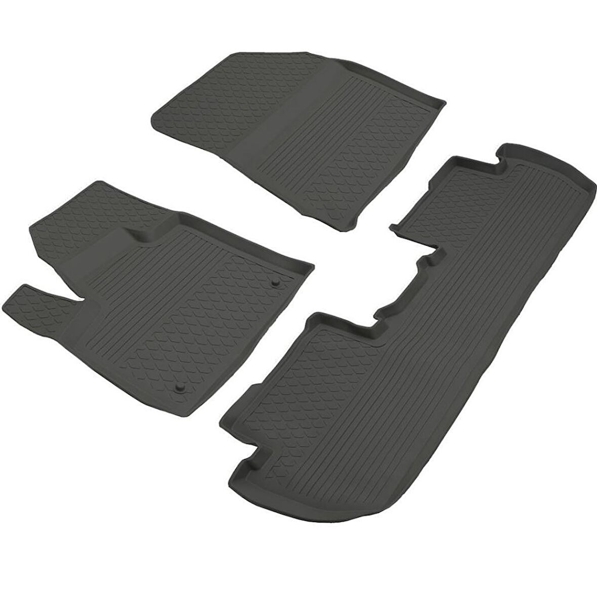 Peugeot 3008 GT Line Ferrous 4D Havuzlu Paspas 2016 ve Üstü Siyah