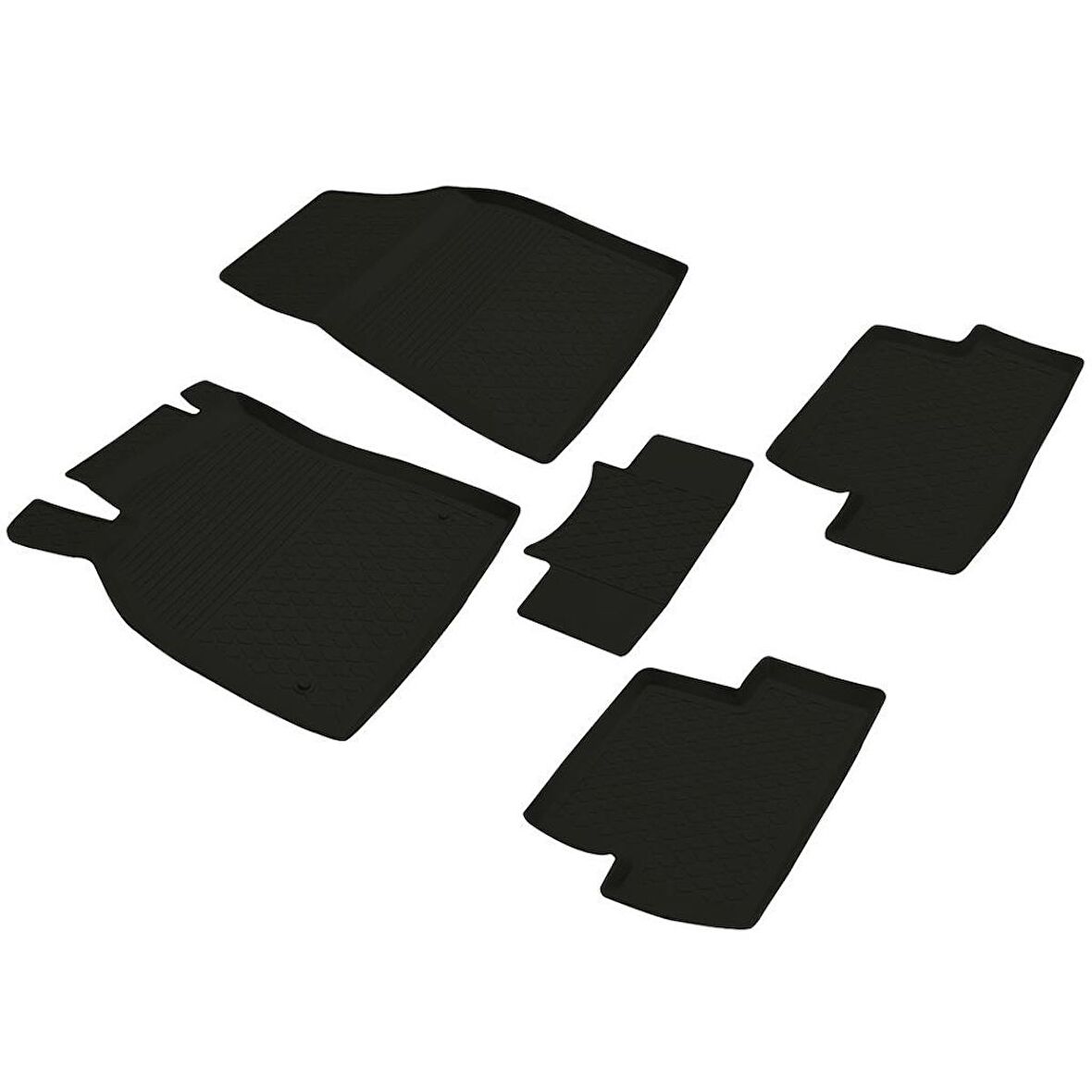 Renault Megane 3 Ferrous 4D Havuzlu Kauçuk Paspas 2009 2015 Siyah