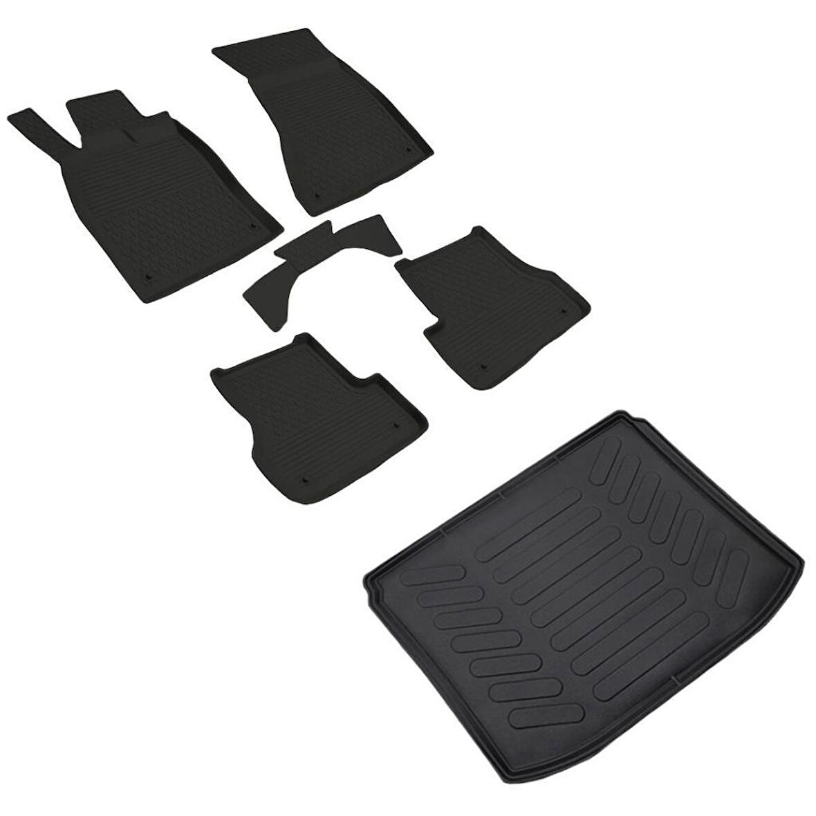 Audi A6 Ferrous 4D Paspas Siyah ve 3D Bagaj Havuzu 2009 2018