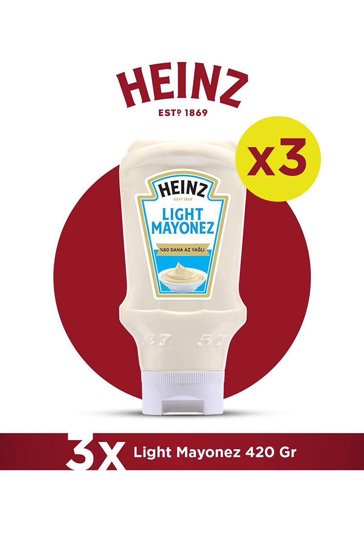 Heinz Light Mayonez 420 gr 3'lü Paket