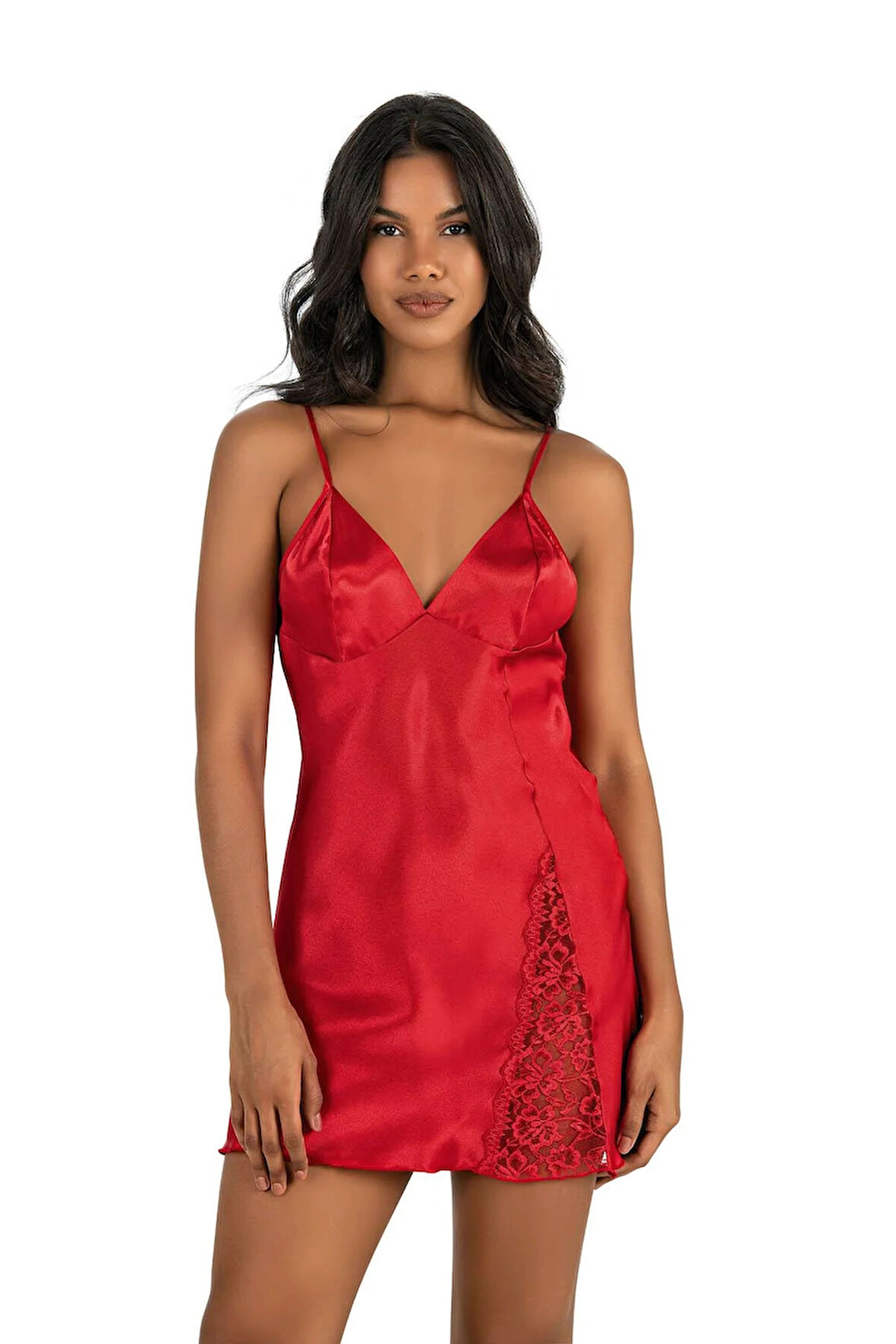 PRİMODA SATEN GECELİK 8234 M KIRMIZI