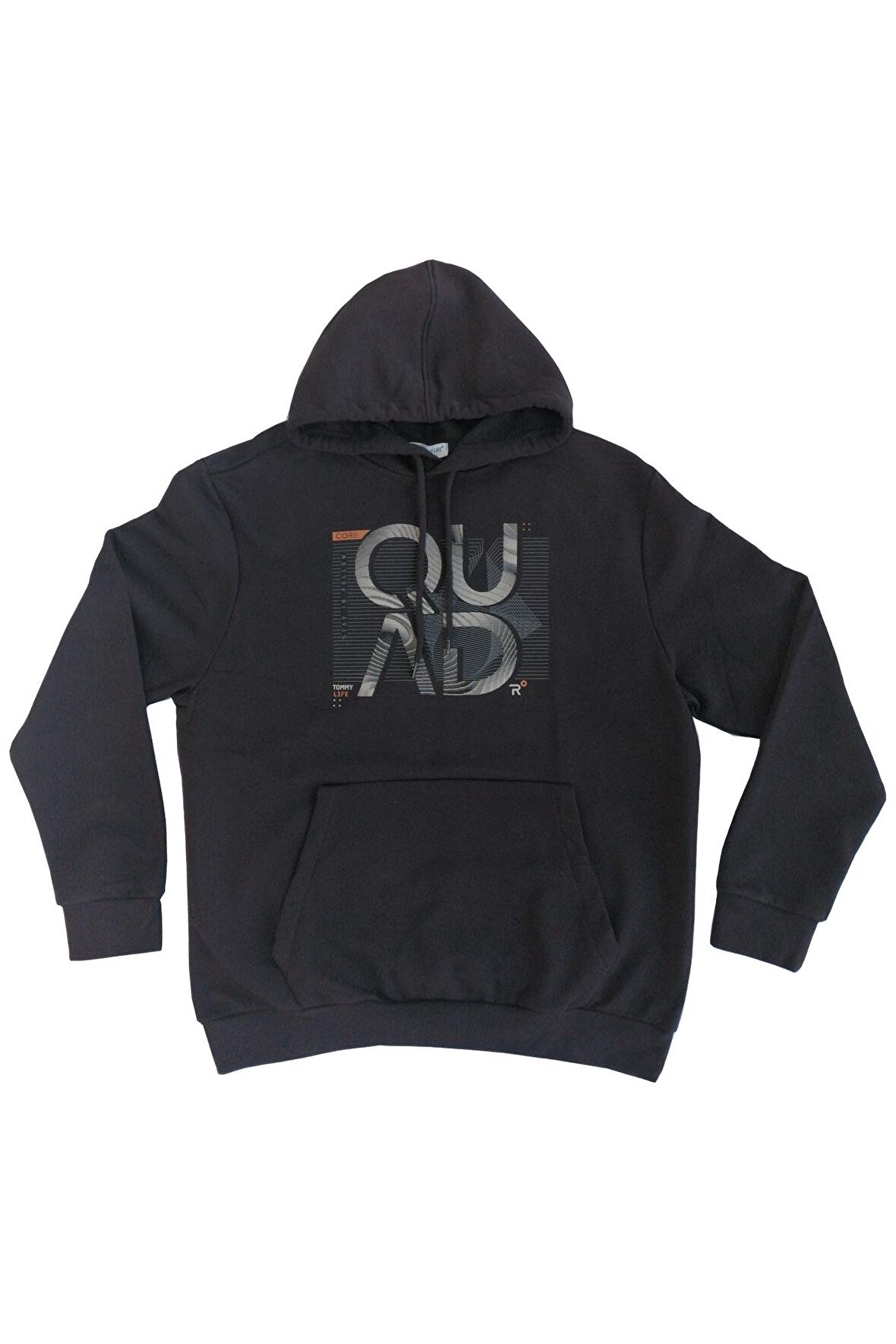 Erkek Kapuşonlu Sweatshirt 88010 Siyah