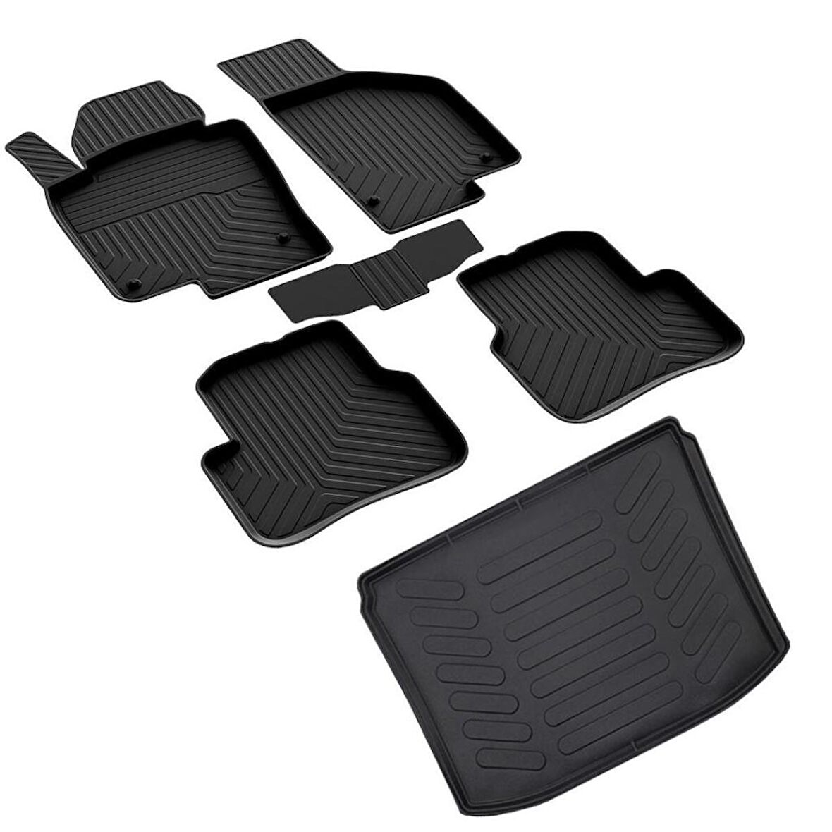 Volkswagen Tiguan Ferrous 4D Paspas ve Stepneli 3D Bagaj Havuzu 2008 2015