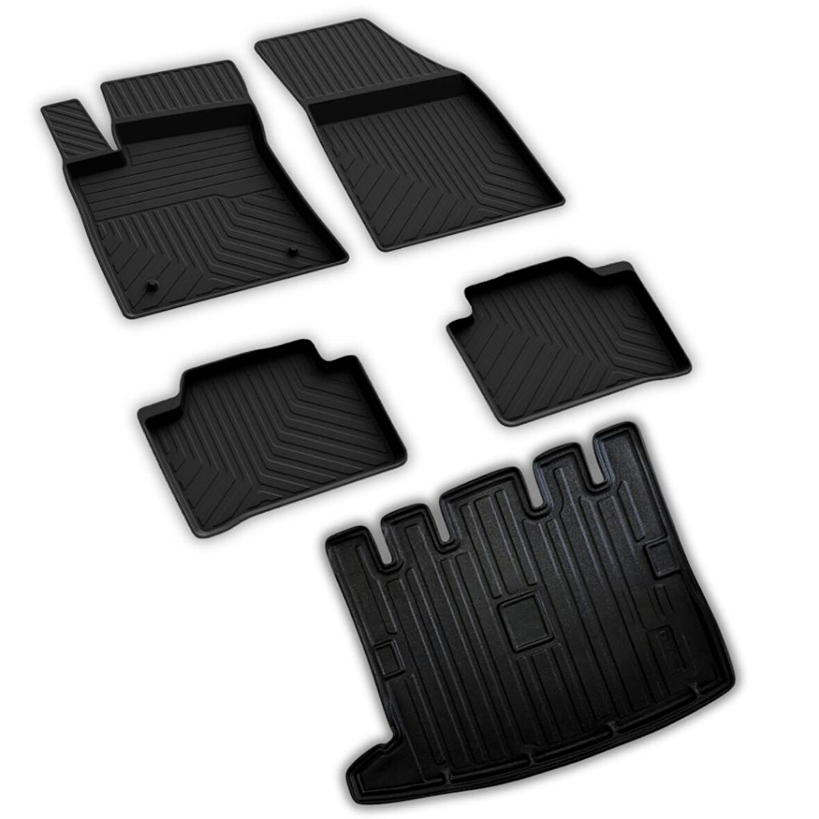 Dacia Jogger Ferrous 4D Paspas ve 7 Koltuklu Model İçin 3D Bagaj Havuzu 2022 ve Üstü