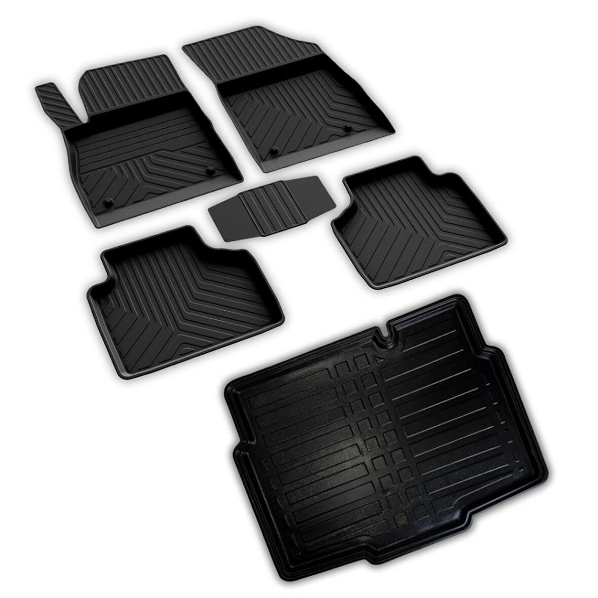 Opel Crossland X Ferrous 4D Paspas ve ALT Kademe İçin 3D Bagaj Havuzu 2017 ve Üstü