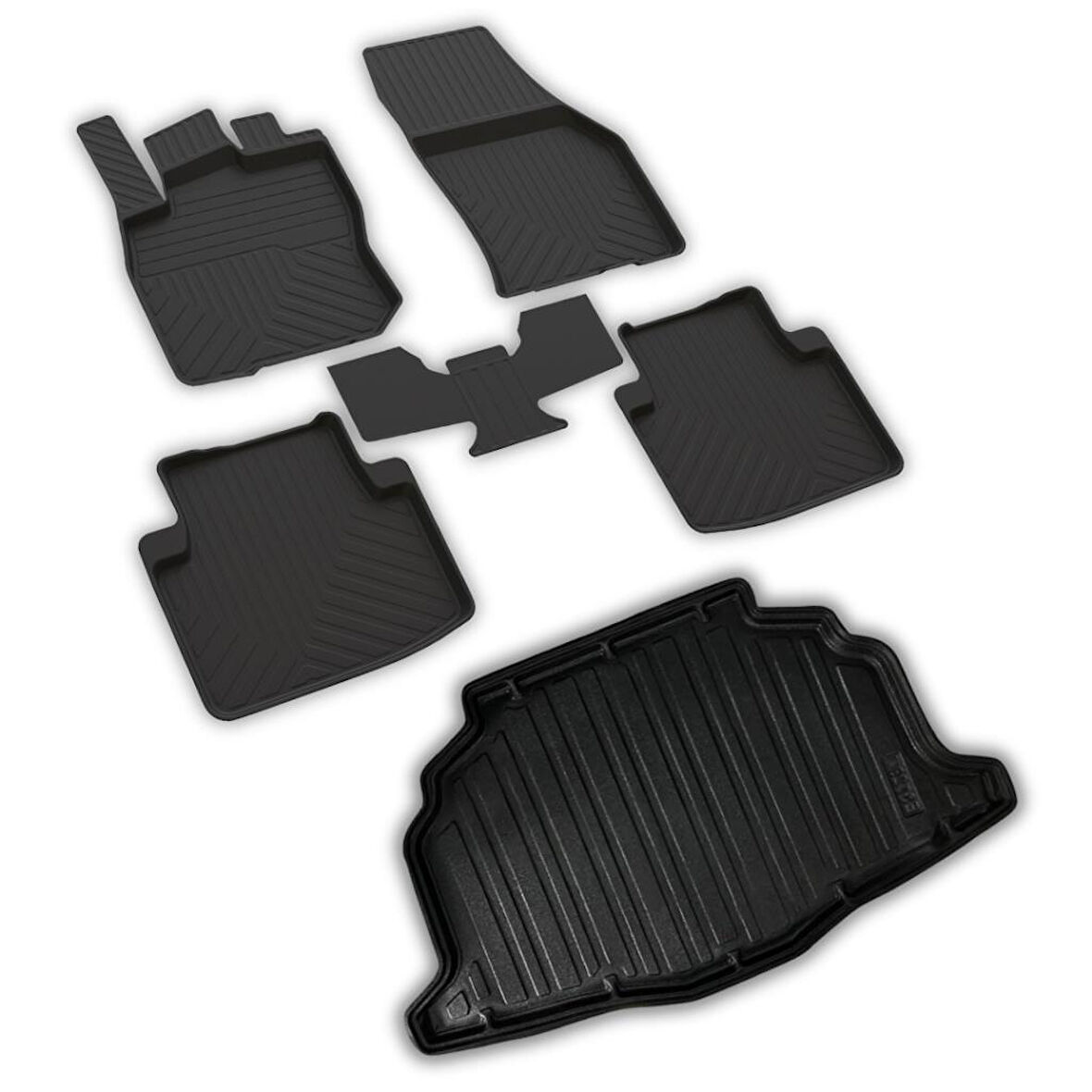 Skoda Kamiq Ferrous 4D Paspas ve 3D Bagaj Havuzu 2024 ve Üstü