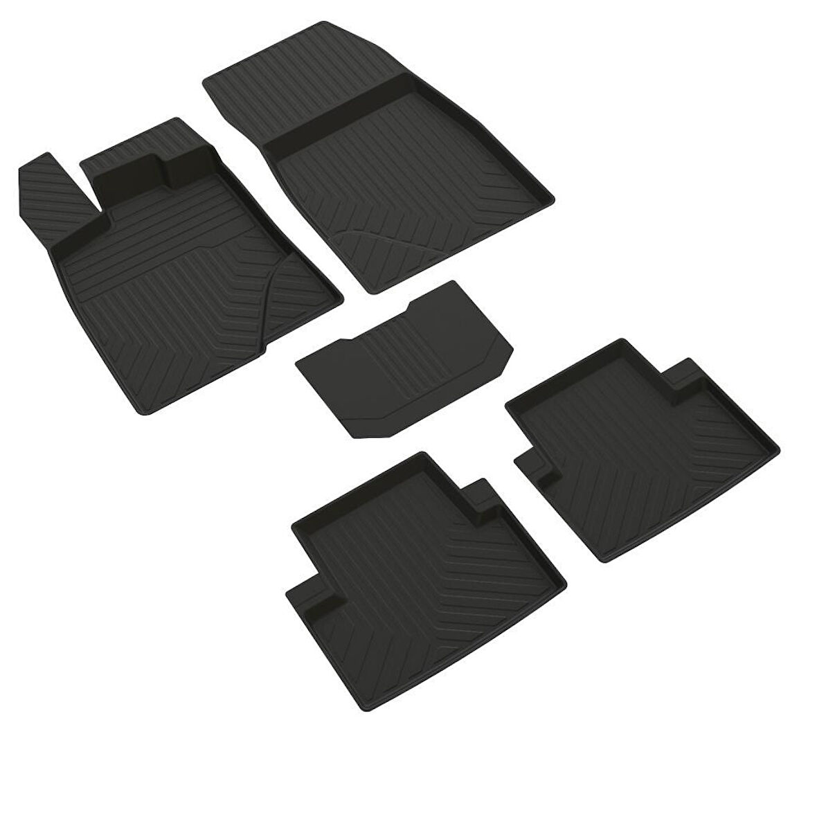 Peugeot 3008 Hybrit Ferrous 4D Havuzlu Kauçuk Paspas 2025 ve Üstü