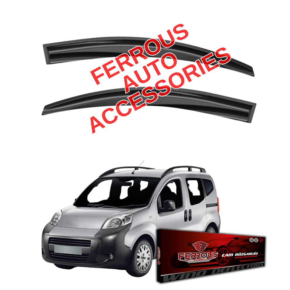 Citroen Nemo Ferrous Cam Rüzgarlığı 2li Set 2008 ve Üstü