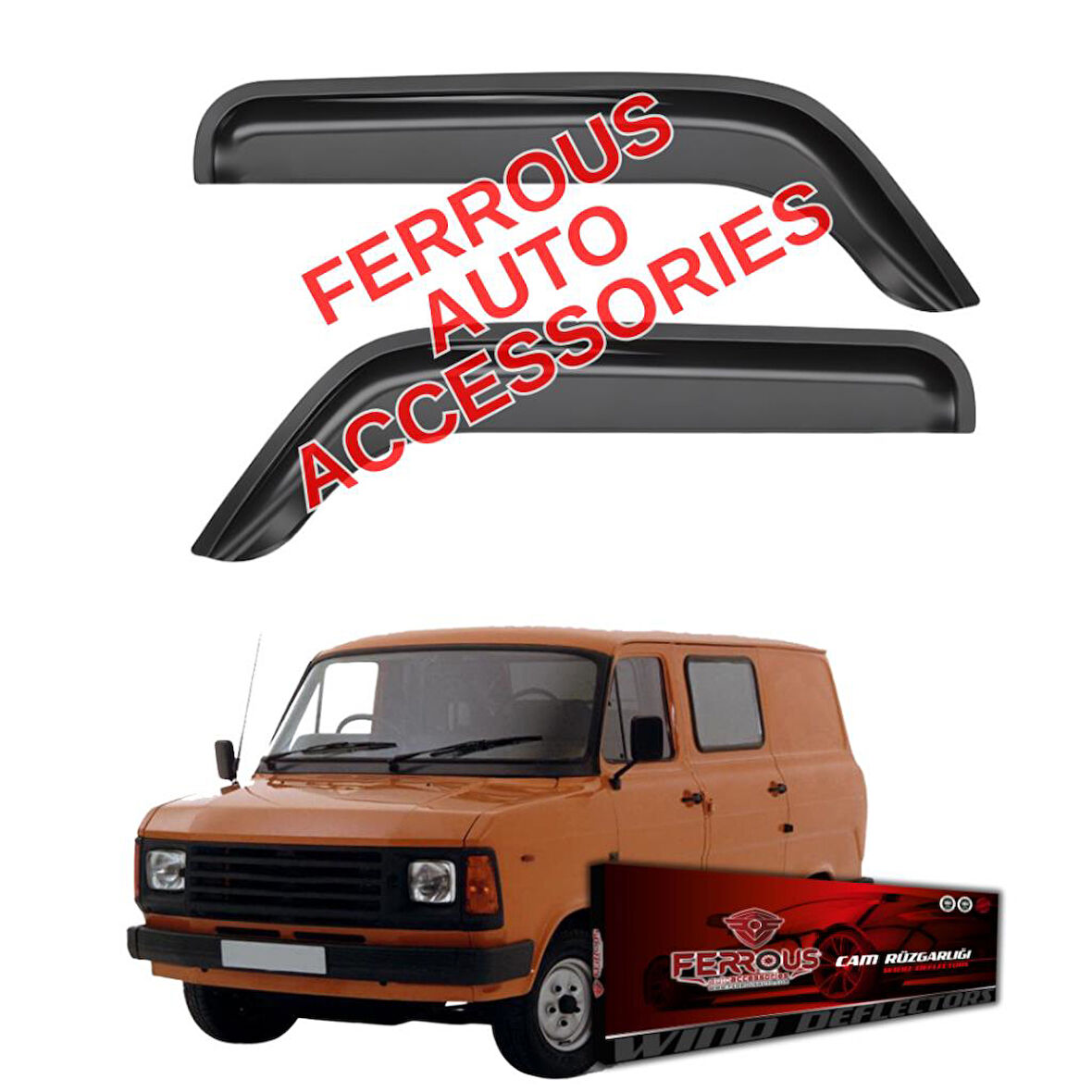 Ford Transit Ferrous Cam Rüzgarlığı 2li Set 1974 1993